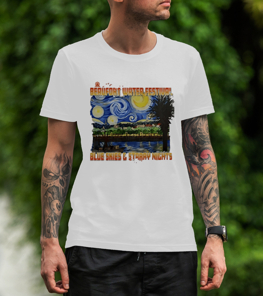 69th Annual Beaufort Water Festival Blue Skies And Starry Nights T-Shirt