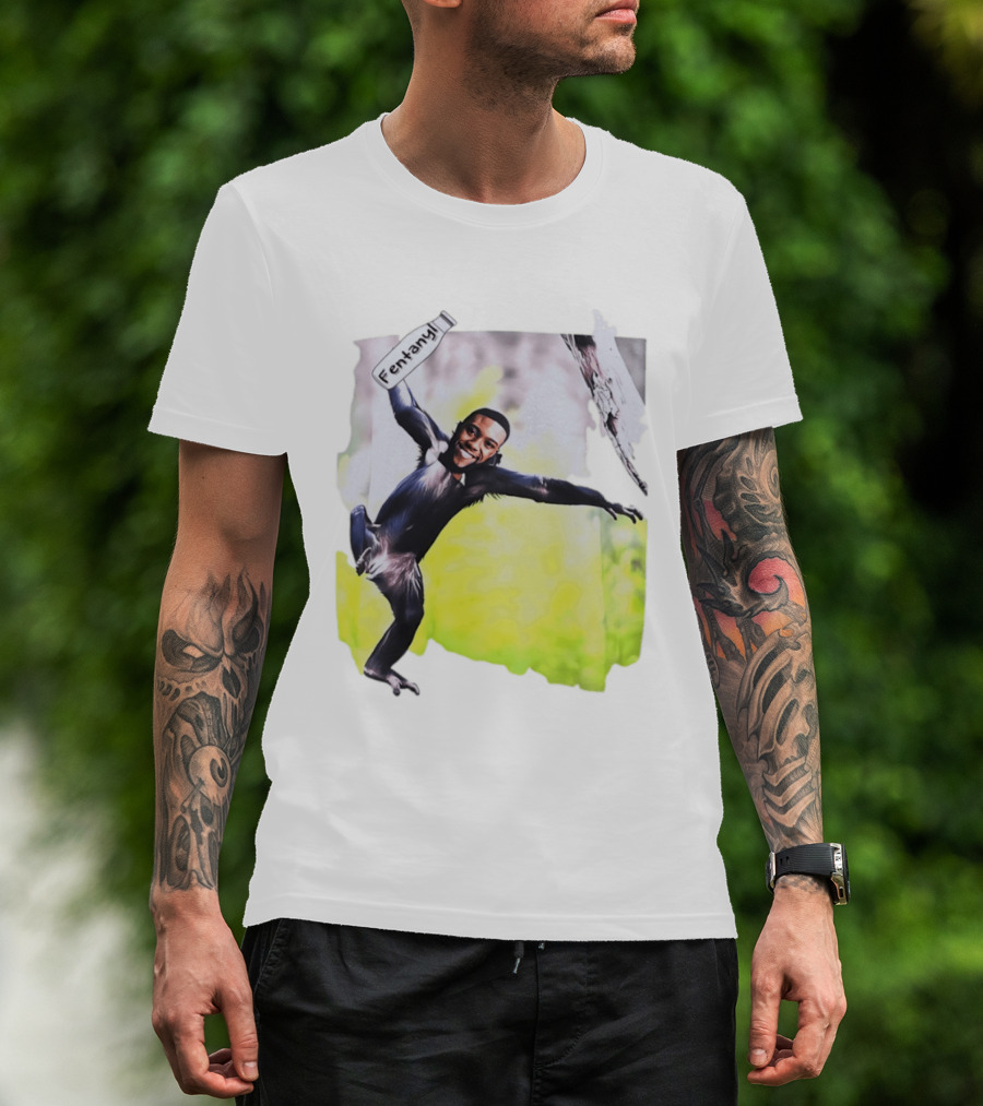 Chadwick Boseman Fentanyl Monkey T-Shirt