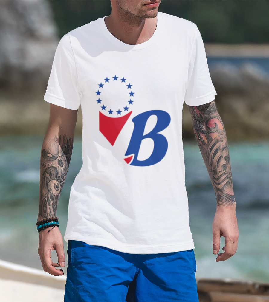 Chinatown Market Store Let Brotherly Love Philadelphia B Icon Circle Stars T-Shirt
