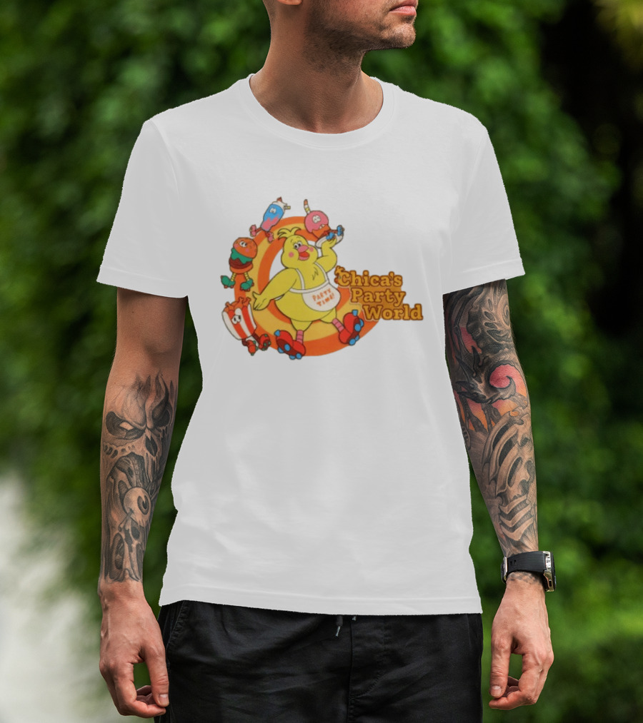 Hex Store Hex X Fnaf Chica's Party World Secret Of The Mimic 2 Party Time T-Shirt