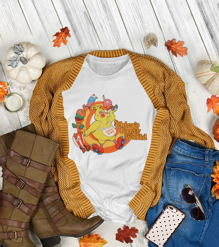 Hex Store Hex X Fnaf Chica's Party World Secret Of The Mimic 2 Party Time T-Shirt