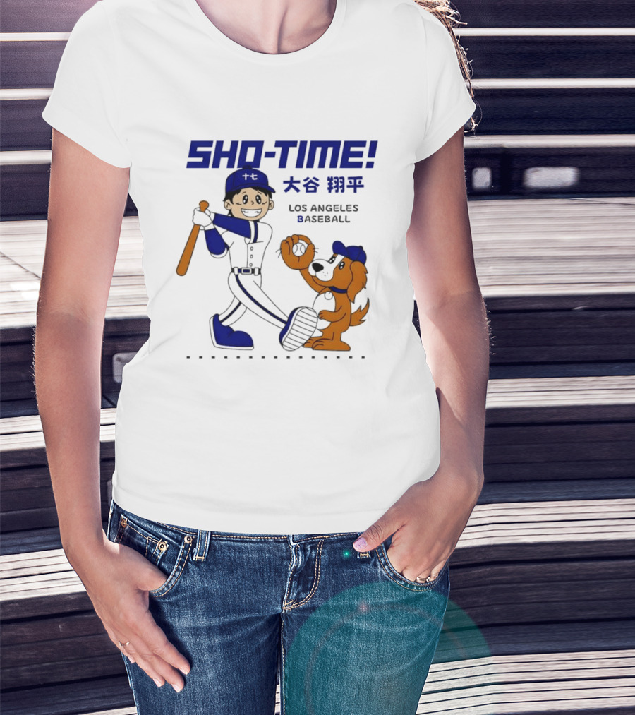 SHO TIME Shohei Ohtani Los Angeles Baseball Anime T-Shirt