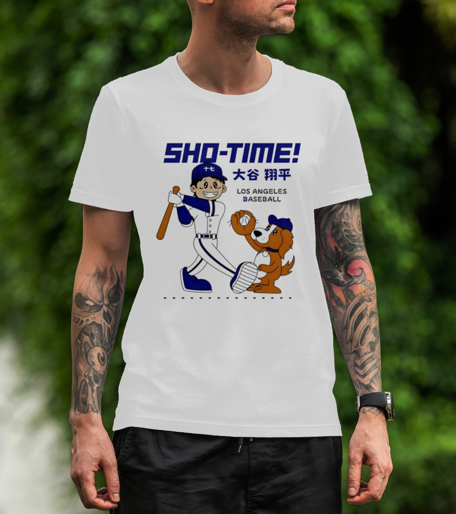 SHO TIME Shohei Ohtani Los Angeles Baseball Anime T-Shirt