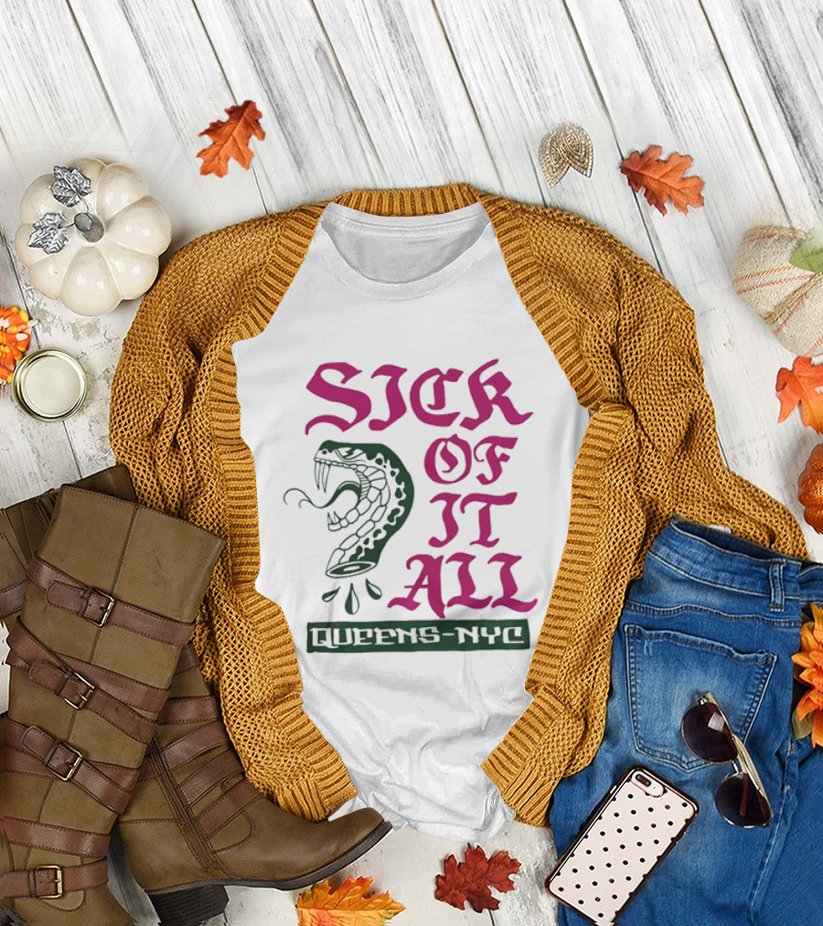 Sick Of It All Snake Queens NYC Hardcore Punk T-Shirt