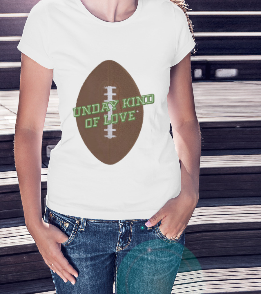 Sunday Kind Of Love Football Halftone Sports T-Shirt