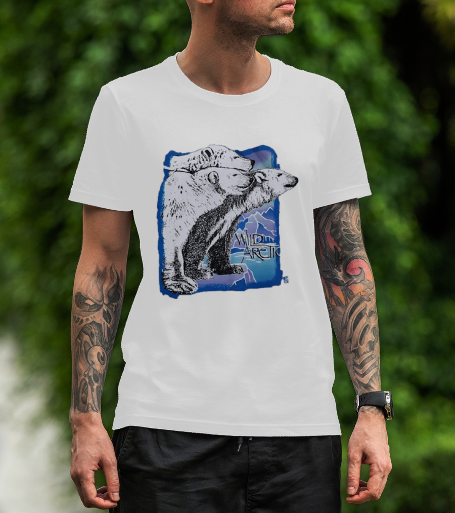 Polar Bear Trio Wild Arctic Sea World Wildlife T-Shirt