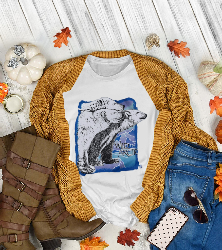 Polar Bear Trio Wild Arctic Sea World Wildlife T-Shirt