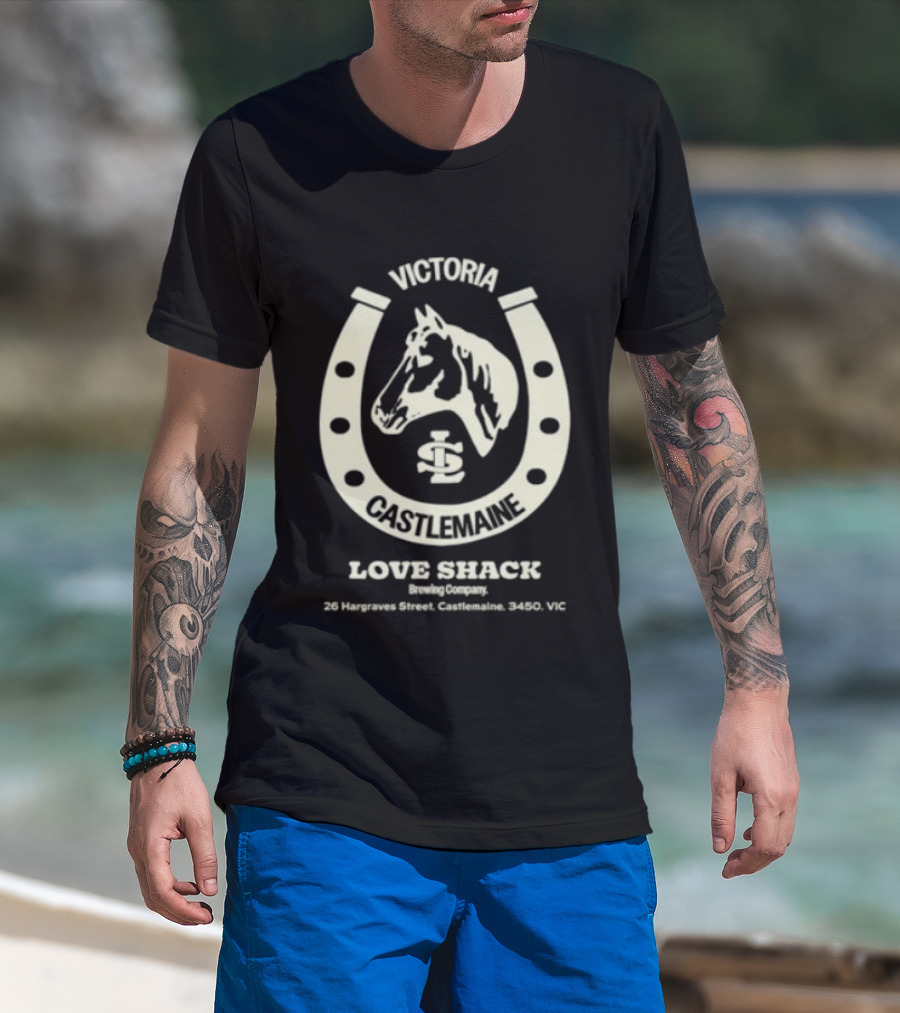 Victoria Castlemaine Horse Shoe Love Shack Brewing Co 28 Hargraves Street Castlemaine 3450 VIC T-Shirt