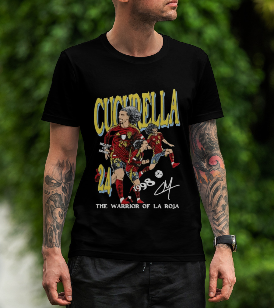Cucurella Heart Of Spain 24 1998 The Warrior Of La Roja T-Shirt
