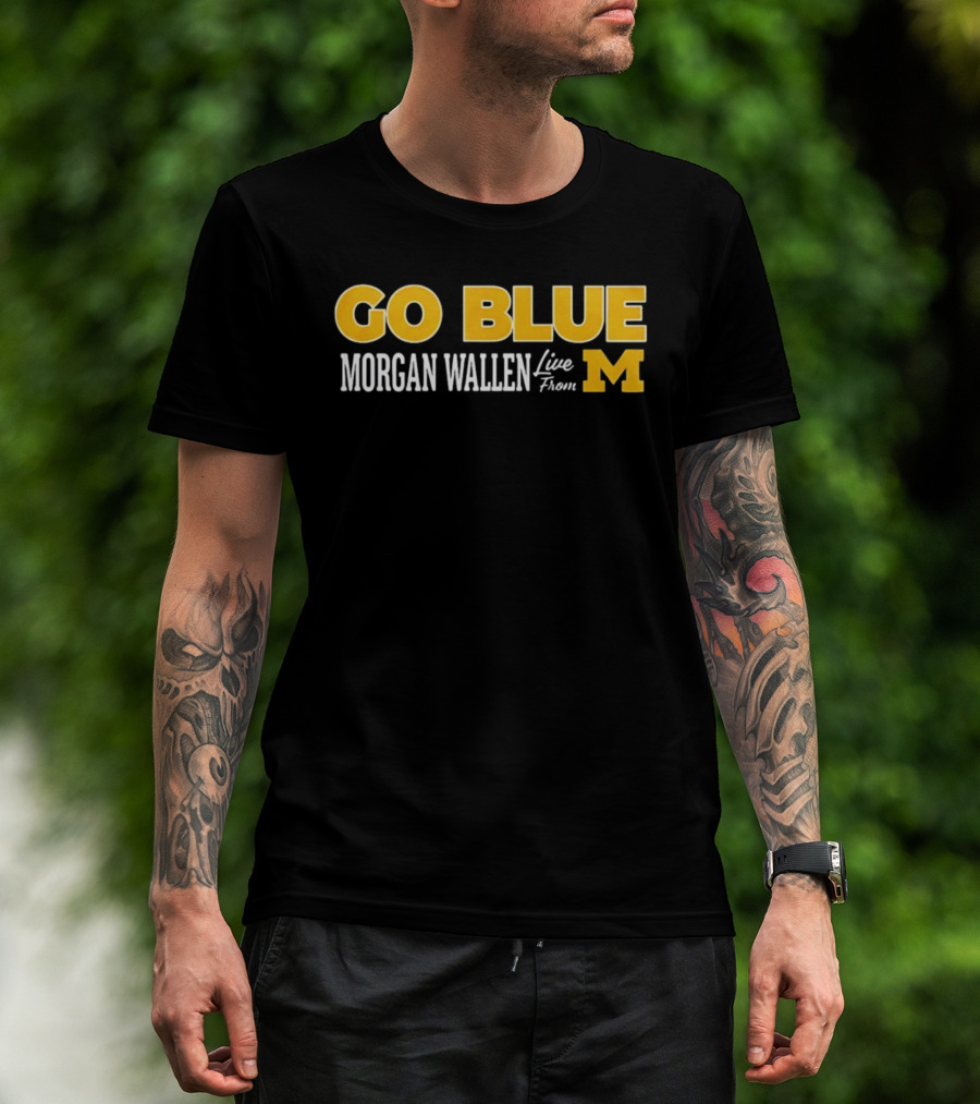 Morgan Wallen Live From Michigan Go Blue M T-Shirt