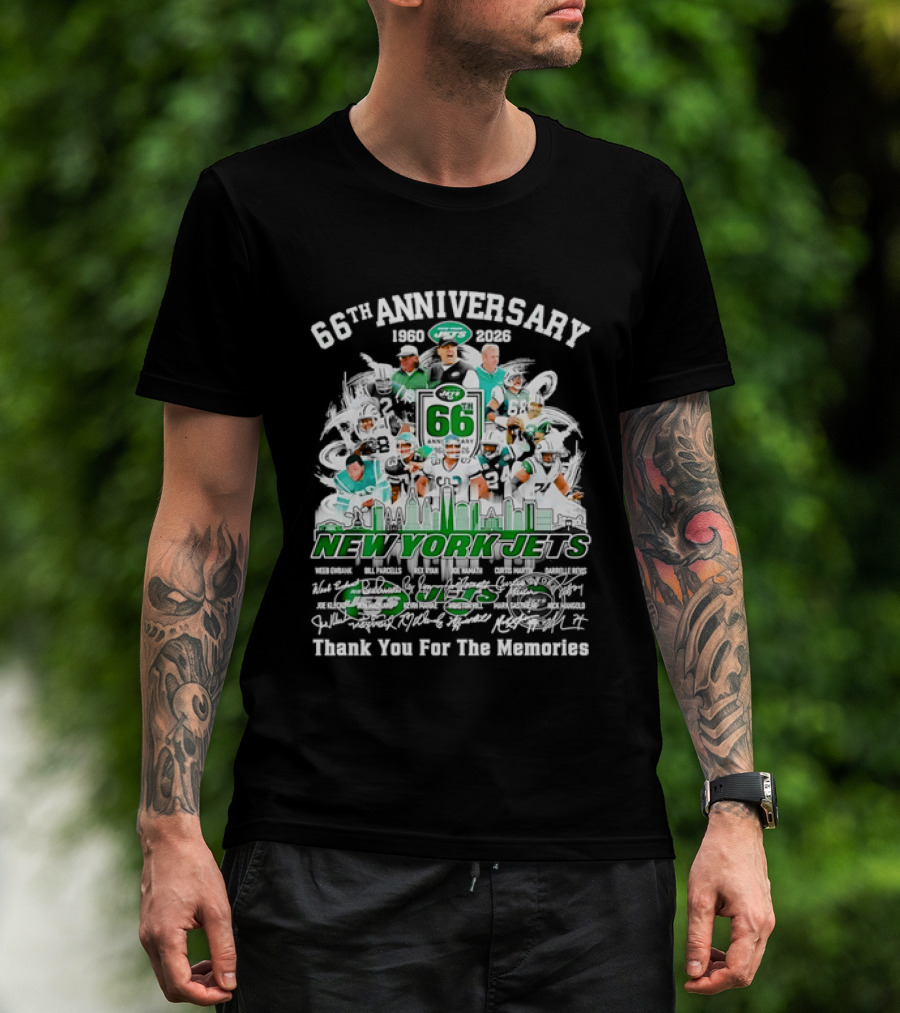 New York Jets 66th Anniversary 1960 2026 Thank You For The Memories T-Shirt