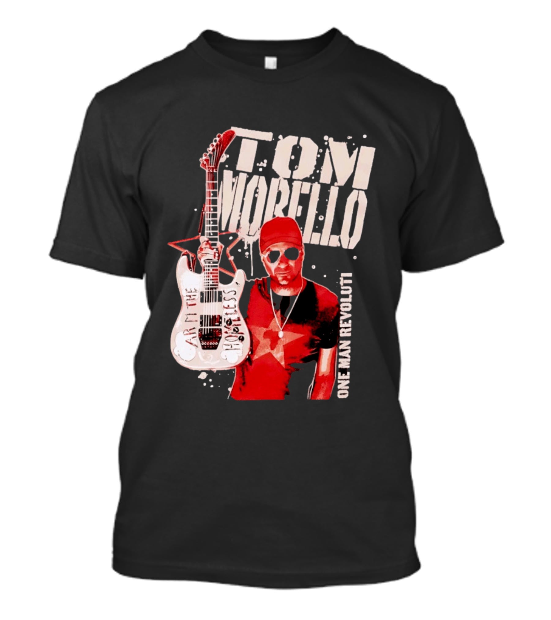 Tom Morello Arm The Homeless Guitar One Man Revolution Red Star T-Shirt