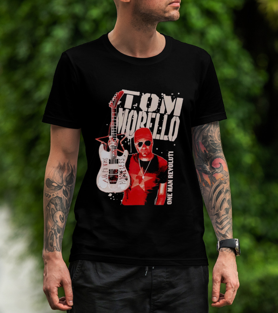 Tom Morello Arm The Homeless Guitar One Man Revolution Red Star T-Shirt