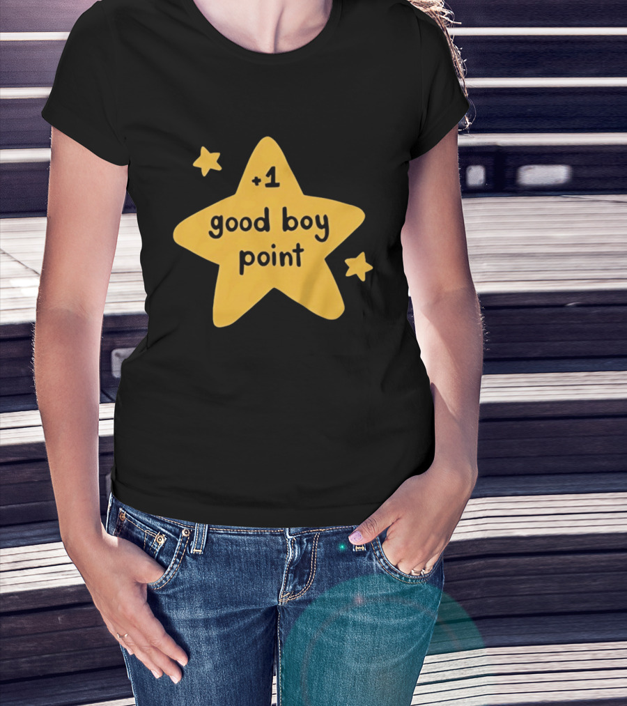 Plus 1 Good Boy Point Star Reward Positive Reinforcement Yellow Star T-Shirt