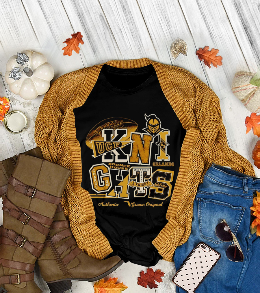 UCF Knights Charge On Bounce House Orlando Authentic Flo Grown Original Football Athletic T-Shirt