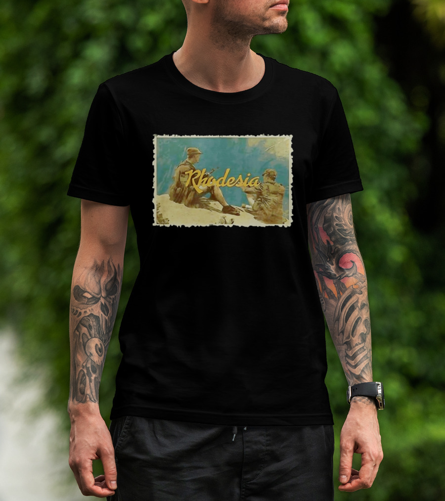 Rhodesia Soldiers Bush War Vintage Nostalgia T-Shirt