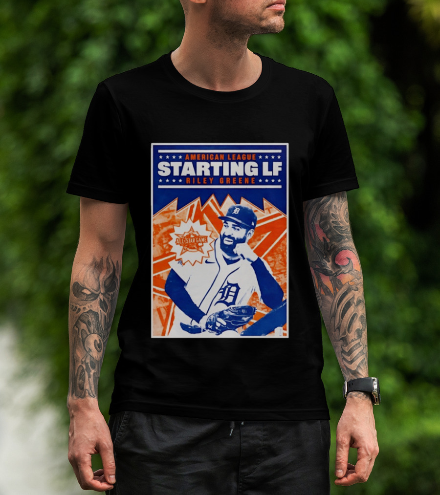 American League Starting LF Riley Greene 2024 All Star Game T-Shirt