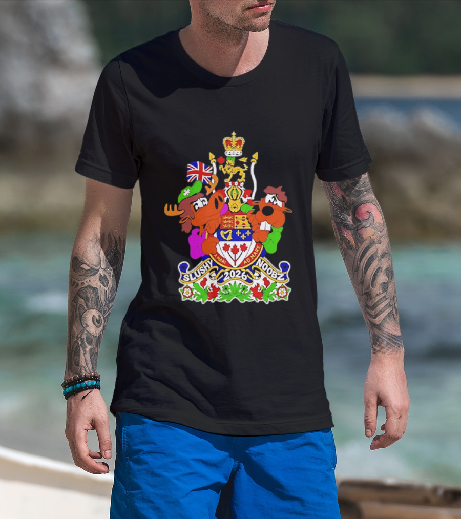 Slushy Noobz 2026 Coat Of Arms A Mari Ad Mare Martin Hamzah T-Shirt