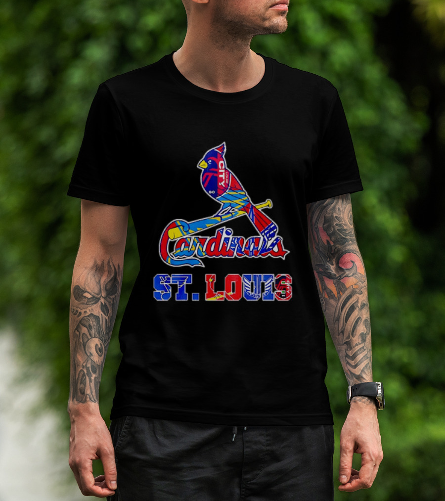 St Louis Cardinals City SC Soccer Baseball T-Shirt