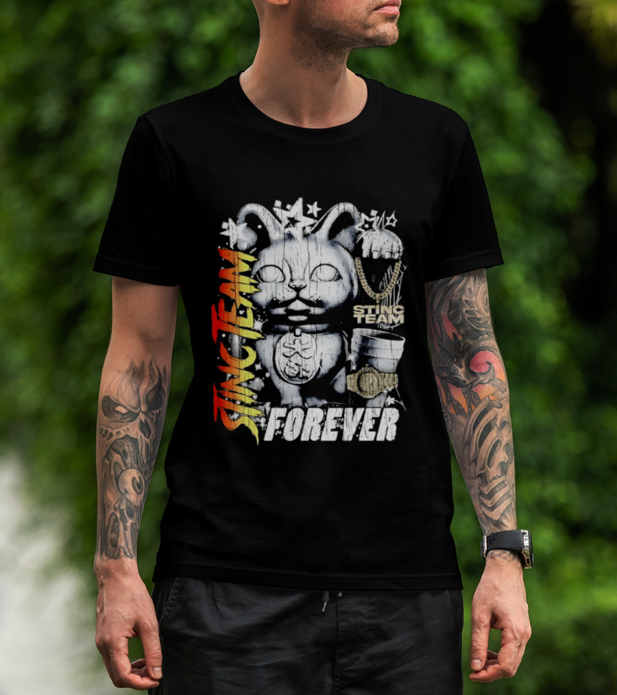 Stinc Team Forever Lucky Cat Bootleg Stinc Team Forever T-Shirt