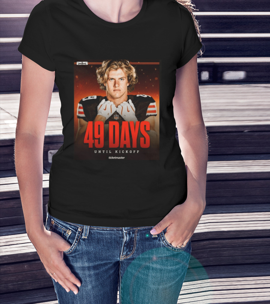 49 Days Until Kickoff NFL Countdown Ticketmaster Promotion T-Shirt