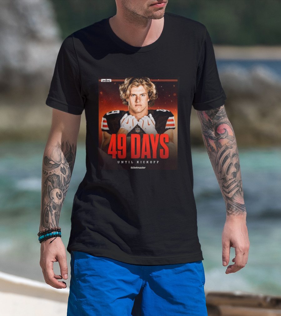 49 Days Until Kickoff NFL Countdown Ticketmaster Promotion T-Shirt