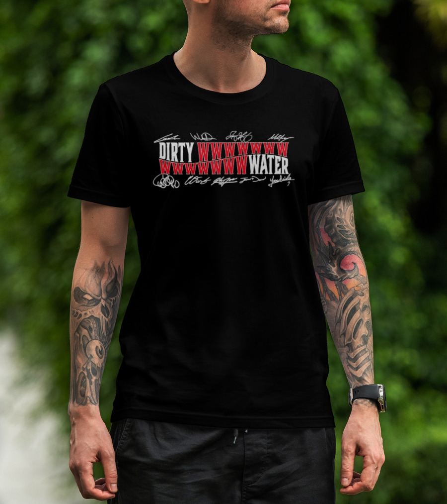 Boston Red Sox Dirty Water WWWWW Signature Roster MLB T-Shirt