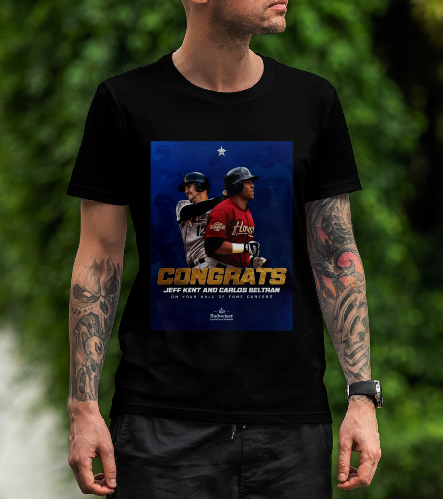 Congrats Jeff Kent And Carlos Beltran Hall Of Fame Careers Legendary Moment T-Shirt