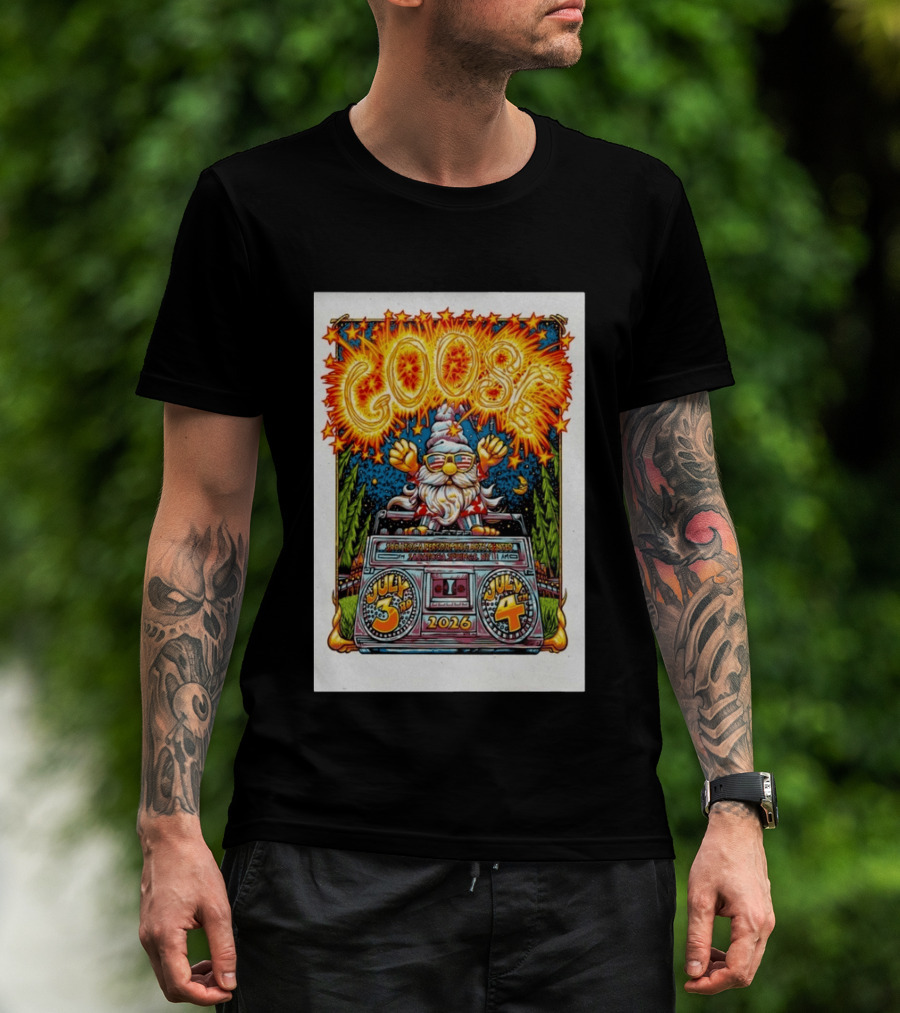 Goose July 3rd 4th 2026 Saratoga Springs NY T-Shirt