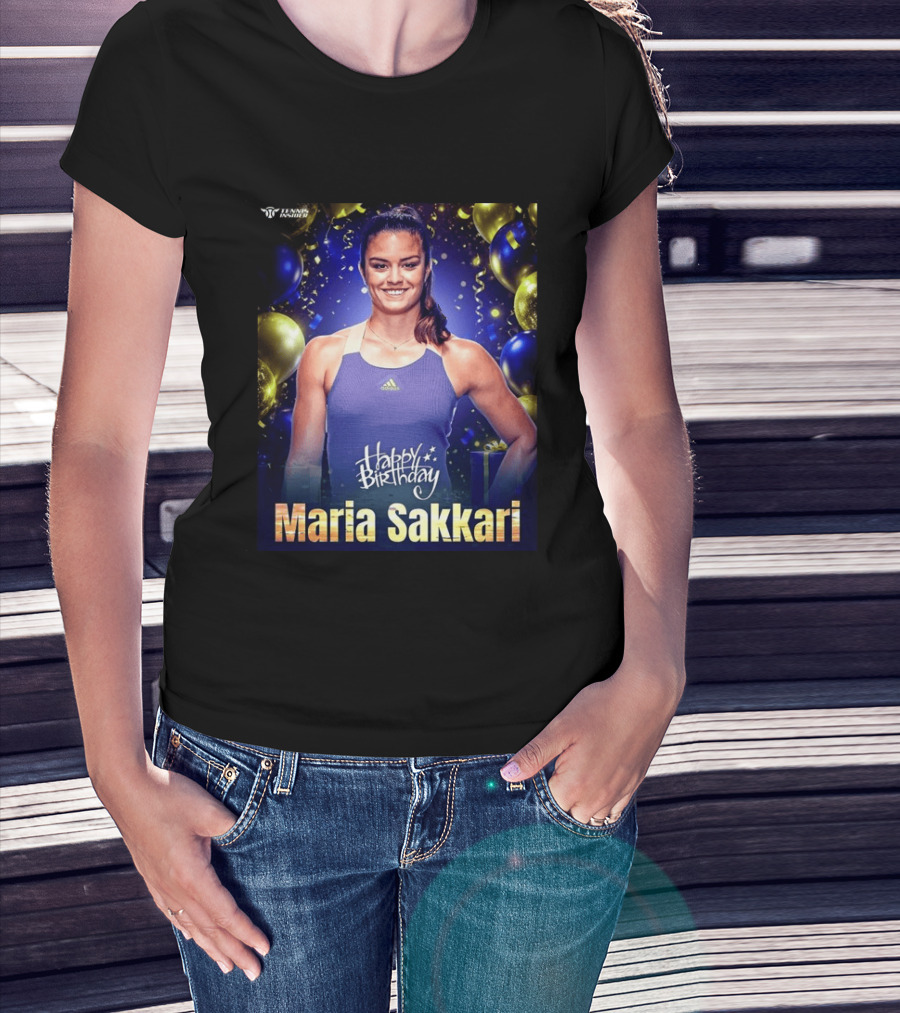 Happy Birthday Maria Sakkari Tennis Insider Celebration T-Shirt
