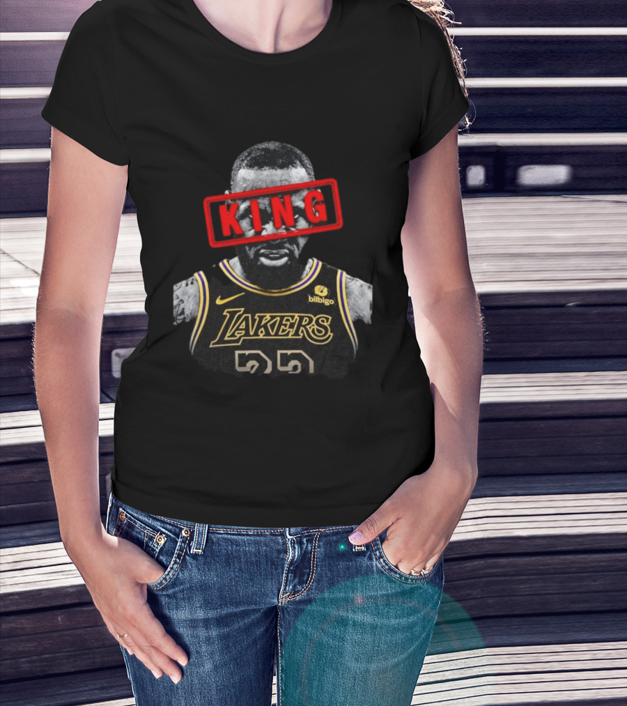 LeBron James Los Angeles Lakers 23 KING Iconic Basketball Legend T-Shirt