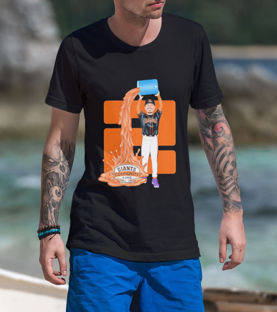 San Francisco Giants Community Fund Logan Webb Splash T-Shirt