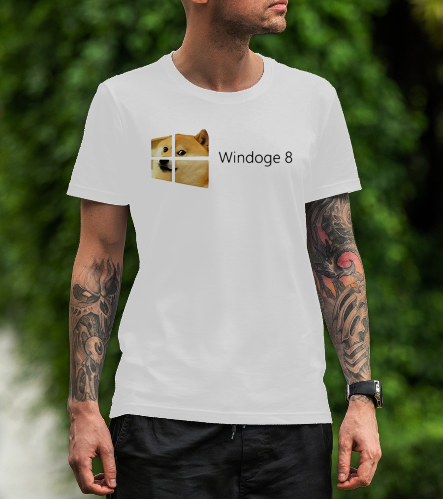 Doge Meme Windoge 8 Windows T-Shirt