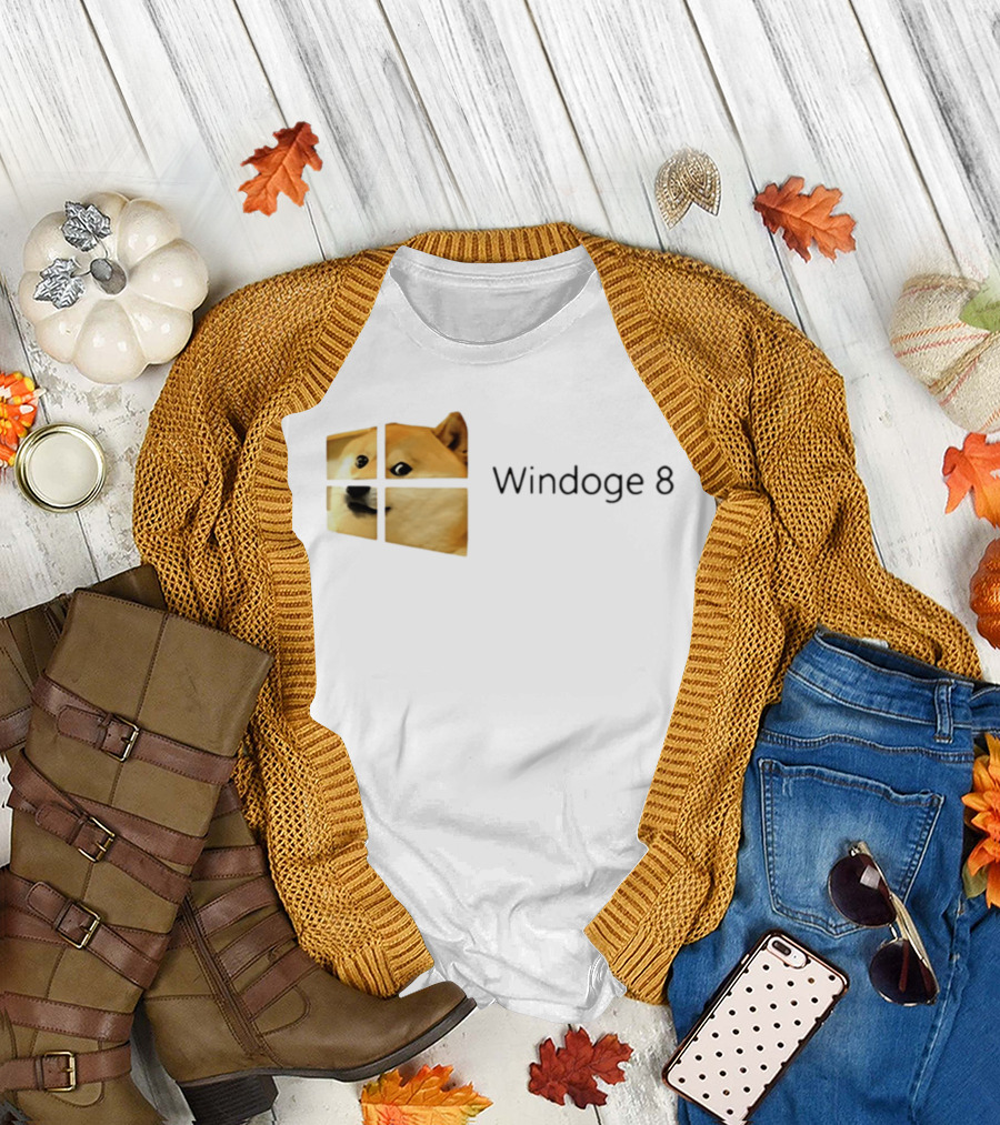 Doge Meme Windoge 8 Windows T-Shirt