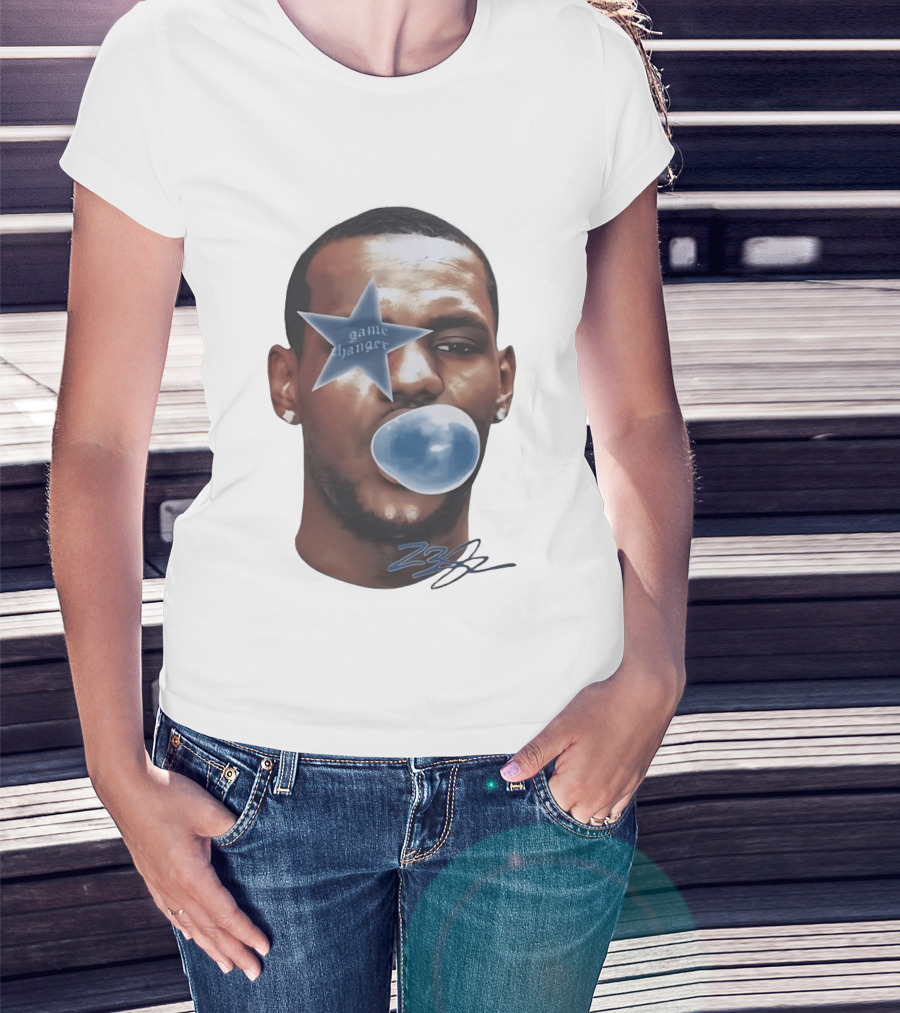 LeBron James Game Changer Star Blue Bubble 23 T-Shirt