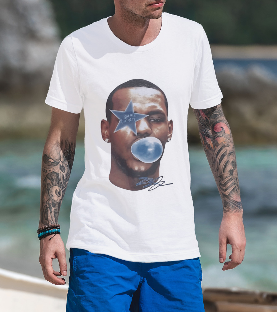 LeBron James Game Changer Star Blue Bubble 23 T-Shirt