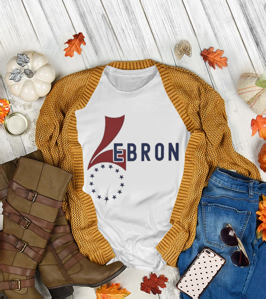 Lebron James 76ers Inspired Logo With Star Circle T-Shirt