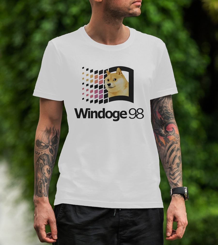 Windoge 98 Doge Meme Computer T-Shirt