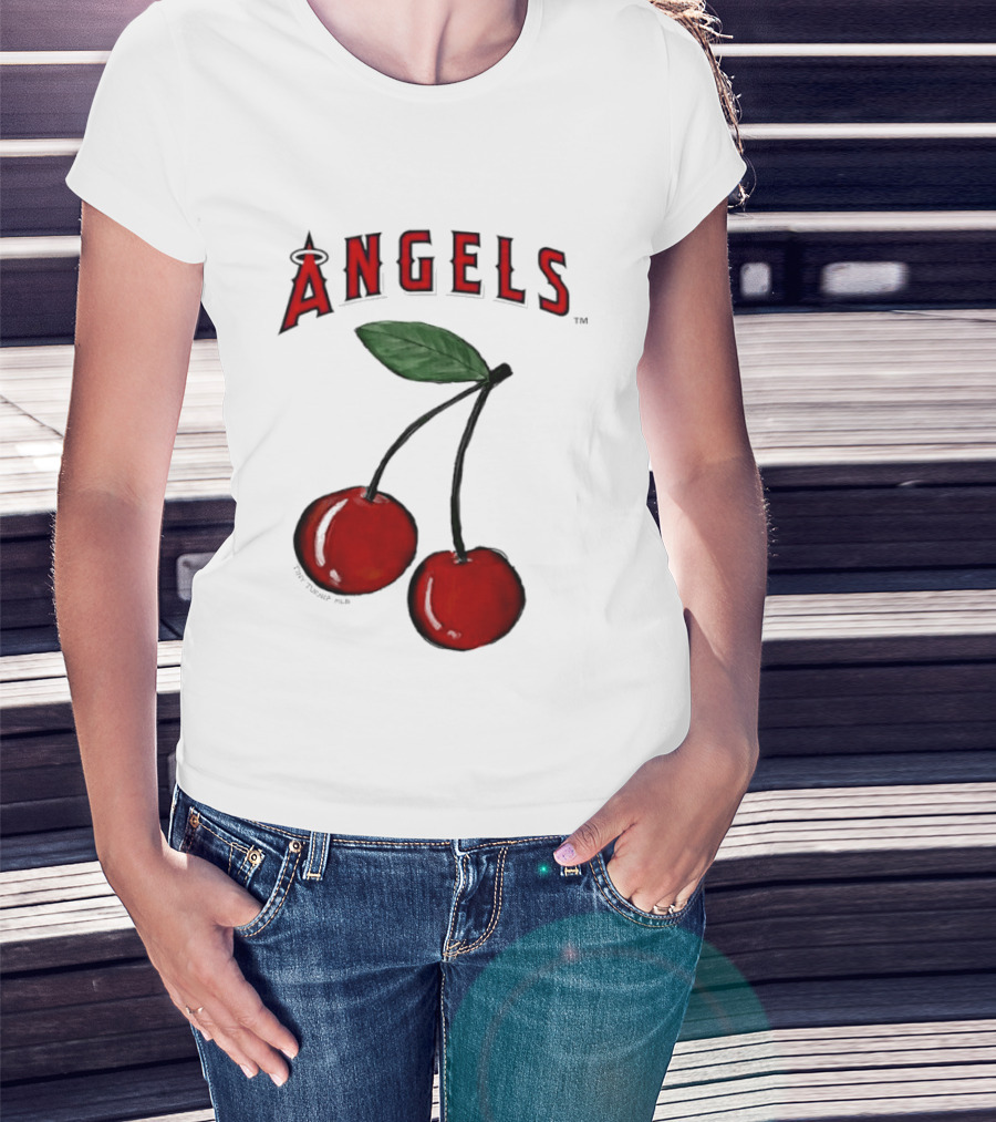 Los Angeles Angels Tiny Turnip MLB Cherries T-Shirt