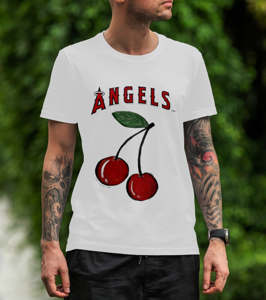 Los Angeles Angels Tiny Turnip MLB Cherries T-Shirt