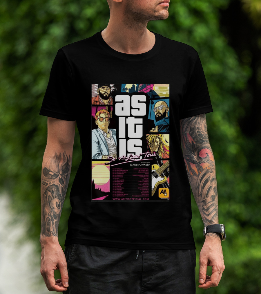 As It Is So Alive Tour UK Ireland 2026 Featuring Greywind T-Shirt