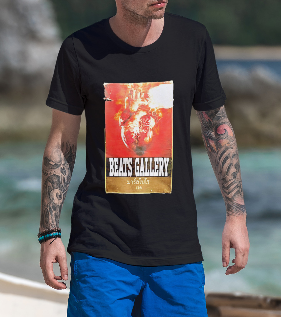 BEATS GALLERY Marlboro Red Anatomical Heart T-Shirt