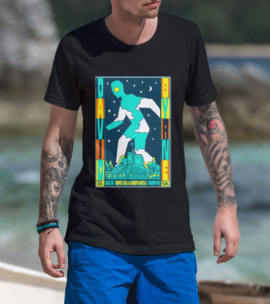 David Byrne Depot Live Cardiff Castle July 26 2026 Cardiff UK Show T-Shirt