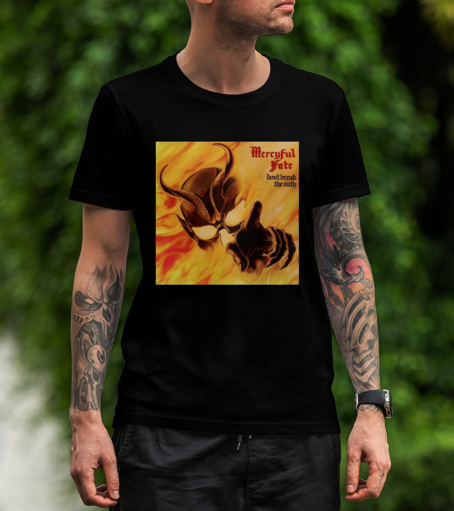 Mercyful Fate Don't Break The Oath Devil Horns Flame T-Shirt