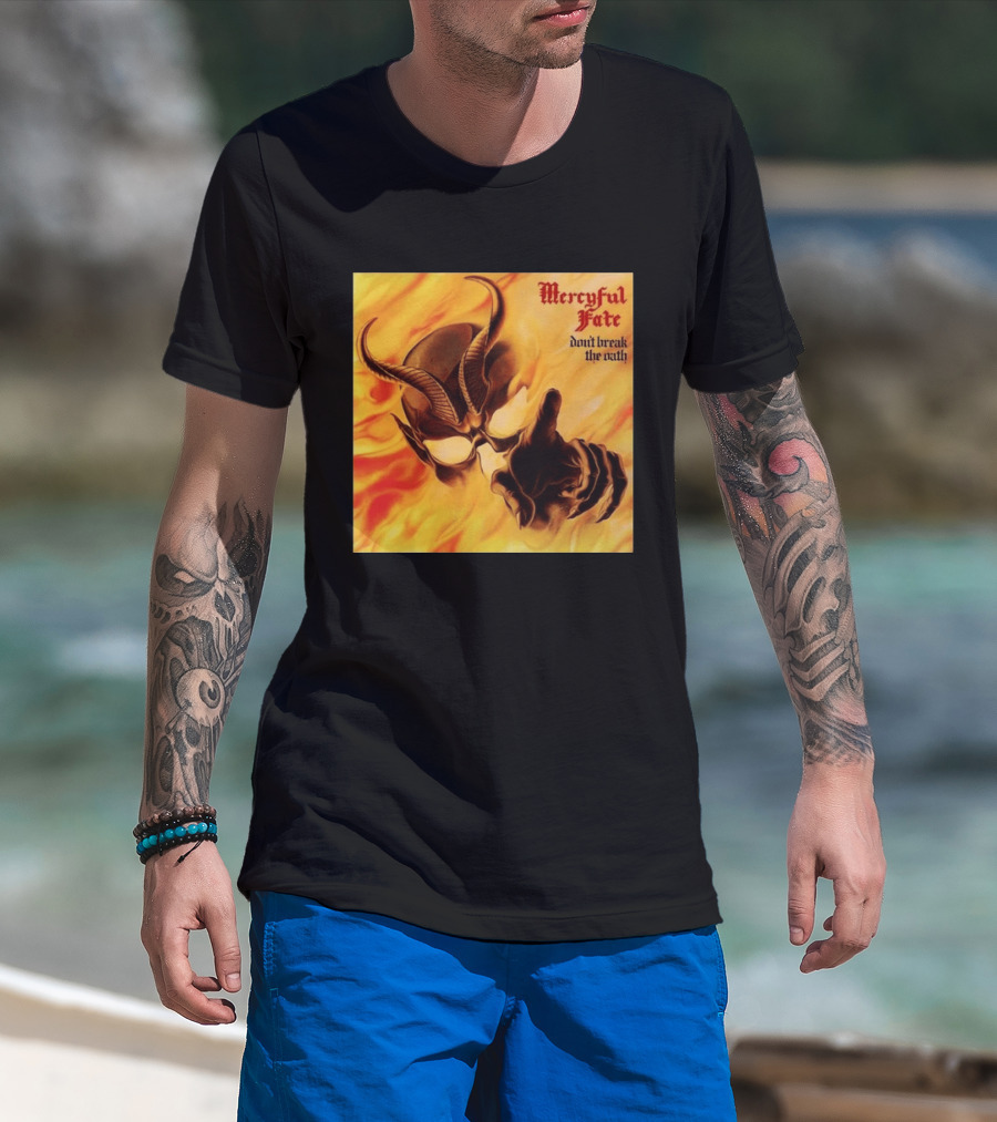 Mercyful Fate Don't Break The Oath Devil Horns Flame T-Shirt