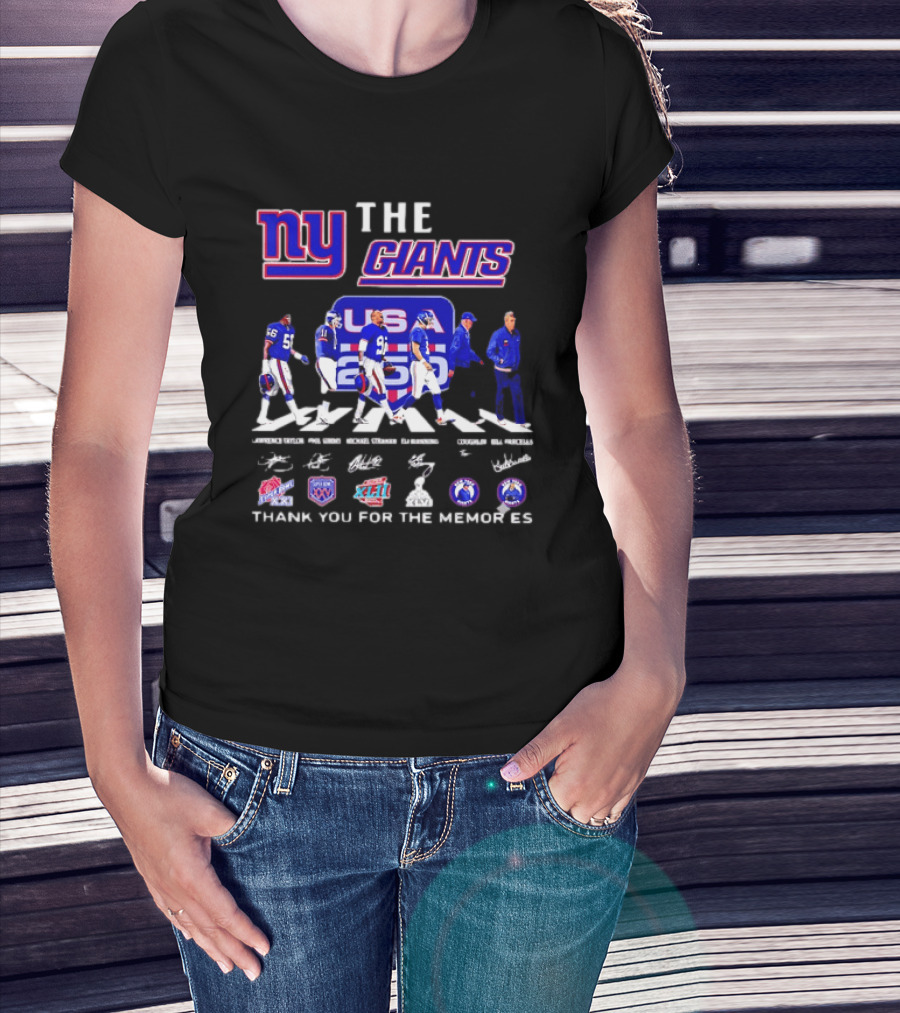 New York Giants US Legends Thank You For The Memories T-Shirt