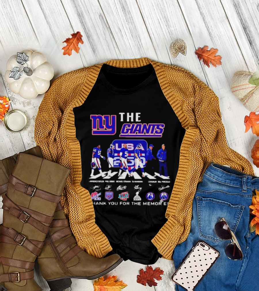 New York Giants US Legends Thank You For The Memories T-Shirt