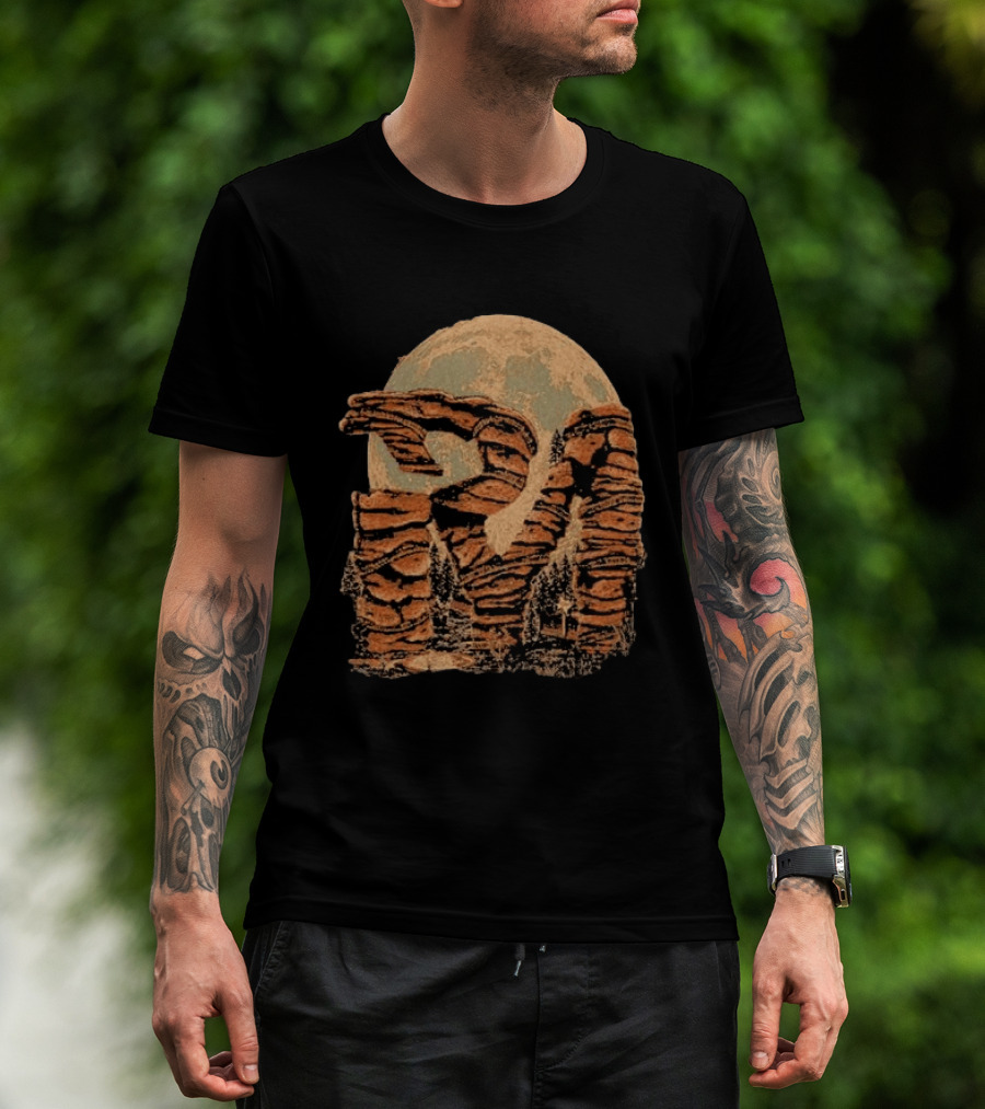 Parker Mccollum Red Rocks 2026 Moonlit Canyon Scenery T-Shirt