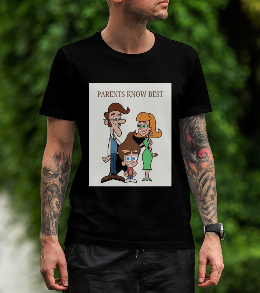 Parents Know Best Jimmy Neutron Timmy Turner Cartoon Mashup T-Shirt