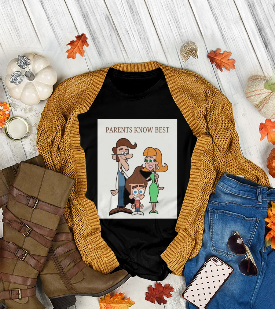 Parents Know Best Jimmy Neutron Timmy Turner Cartoon Mashup T-Shirt